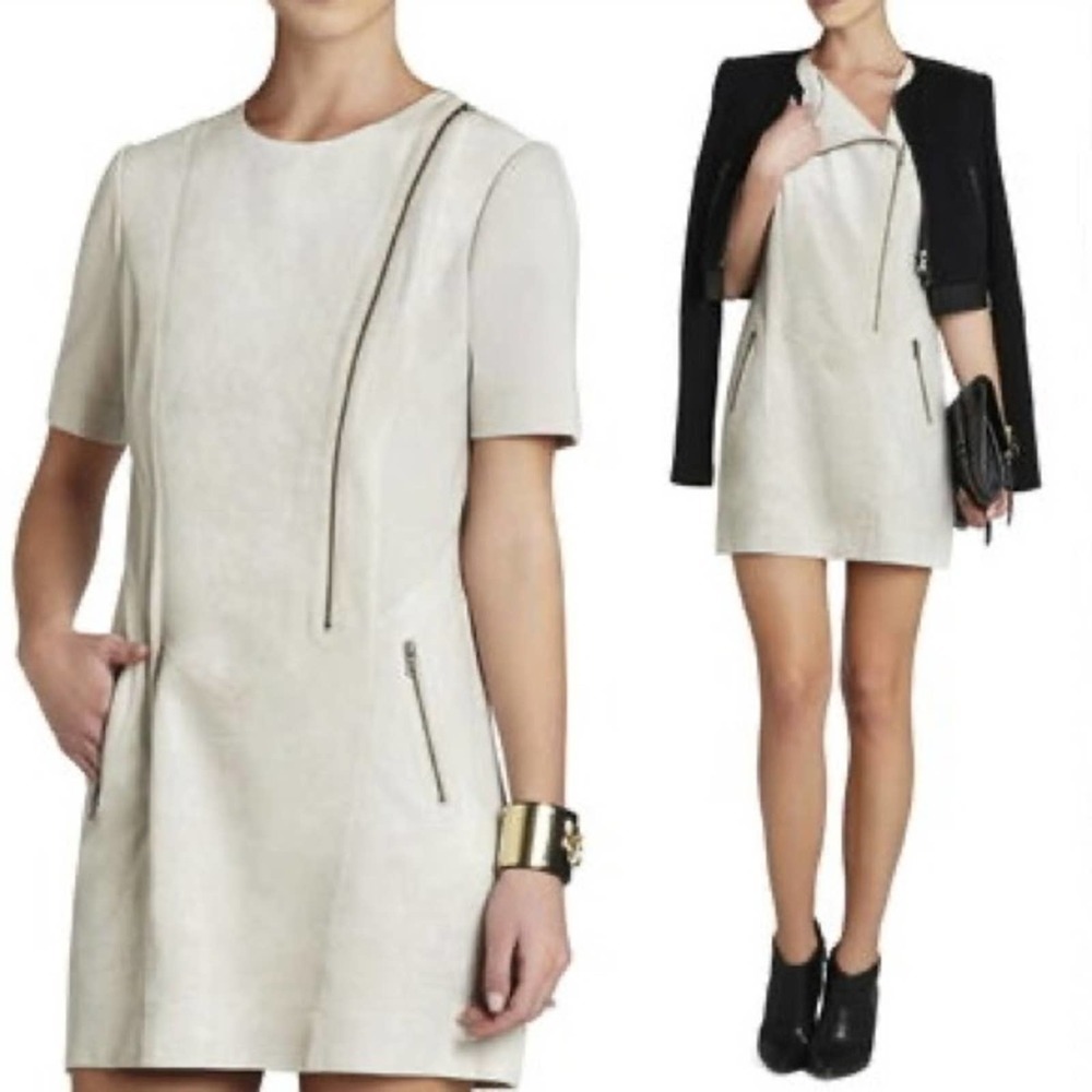BCBGMaxAzria Cream Mini Dress
